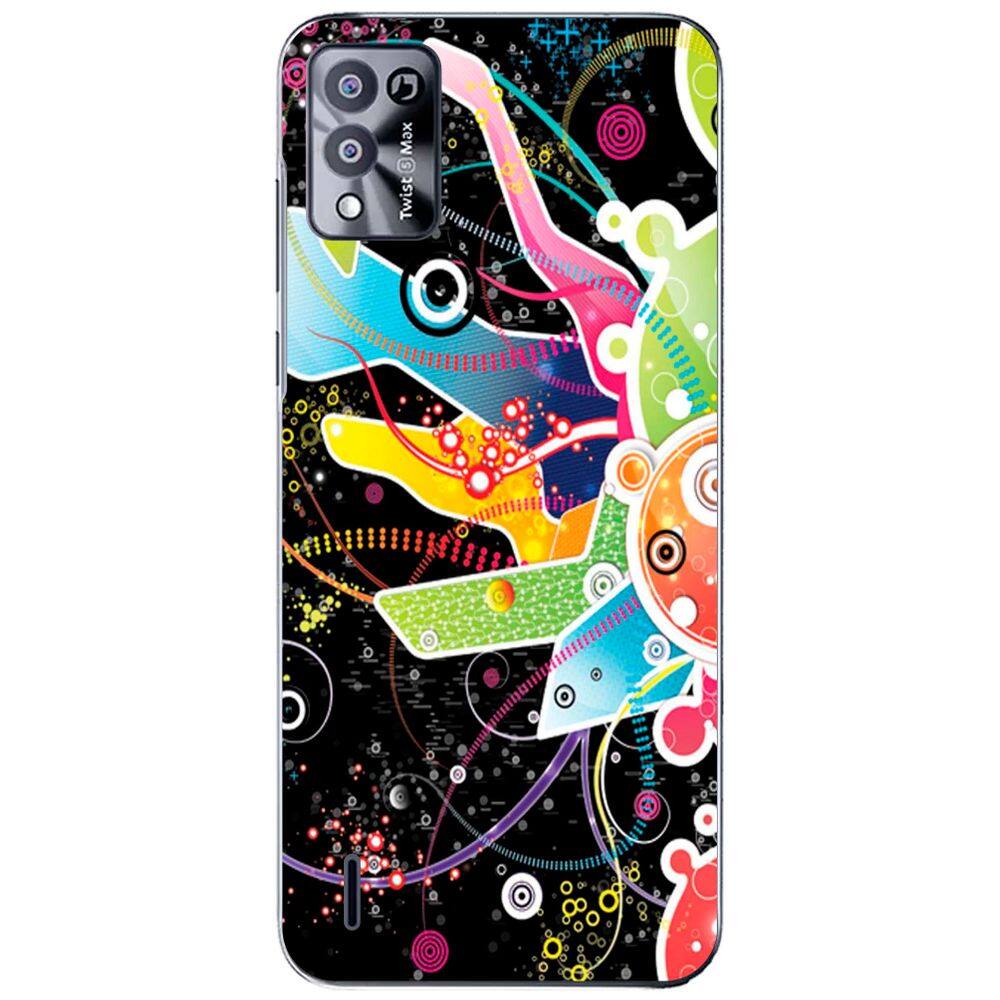 Capa Adesivo Skin058 Verso Para Positivo Twist 5 Max S650