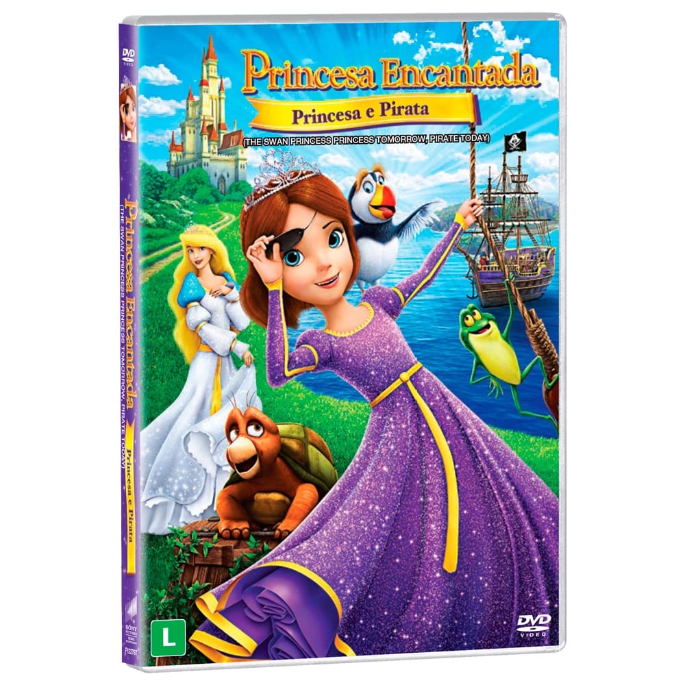 DVD Princesa Encantada Princesa e Pirata