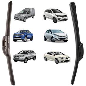 Palheta Bosch Aerofit Dianteira Esquerda + Direita Hyundai HB20S 2012 A 2024