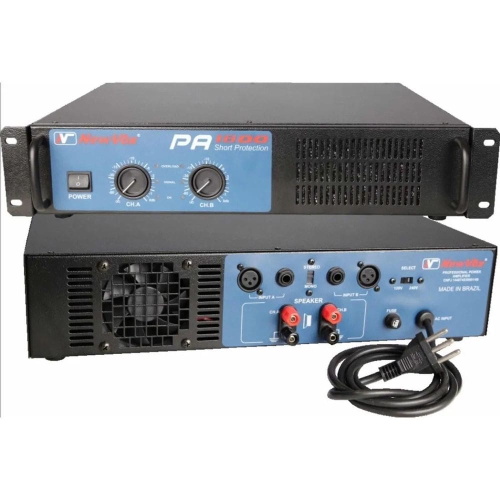 Amplificador NewVox Pa 1600 - 800W Rms