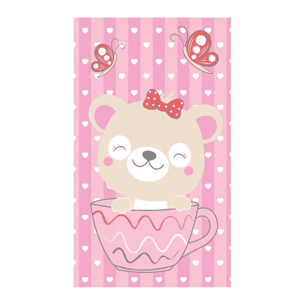 TOALHA KIDS BUBLIM BABY FELPUDA 70CM x 1,20M ESTAMPADA