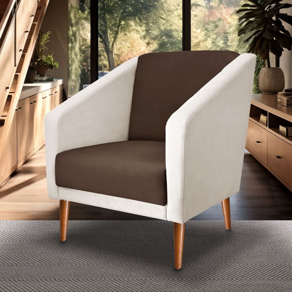 Poltrona Sala De Estar Monalisa Decorativo suede