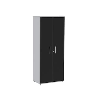 Armário para Escritório Alto 02 Portas Pivotante Aac1900 Cinza/Preto