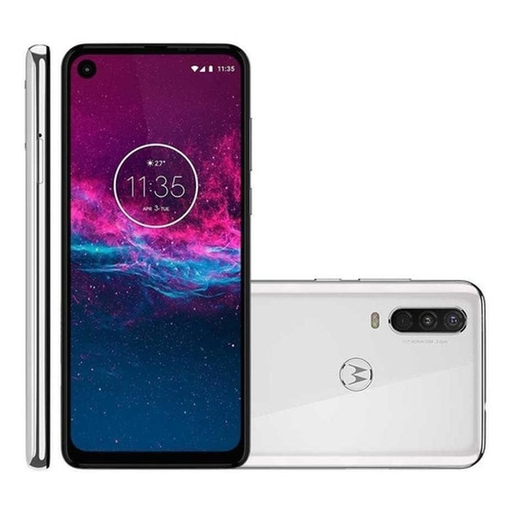 Usado: Motorola One Action 128 GB Branco - Excelente