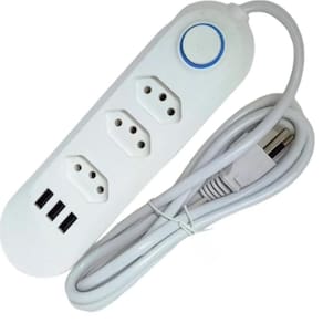 Régua Elétrica 3 Tomadas Usb Bivolt Impacto Garantido