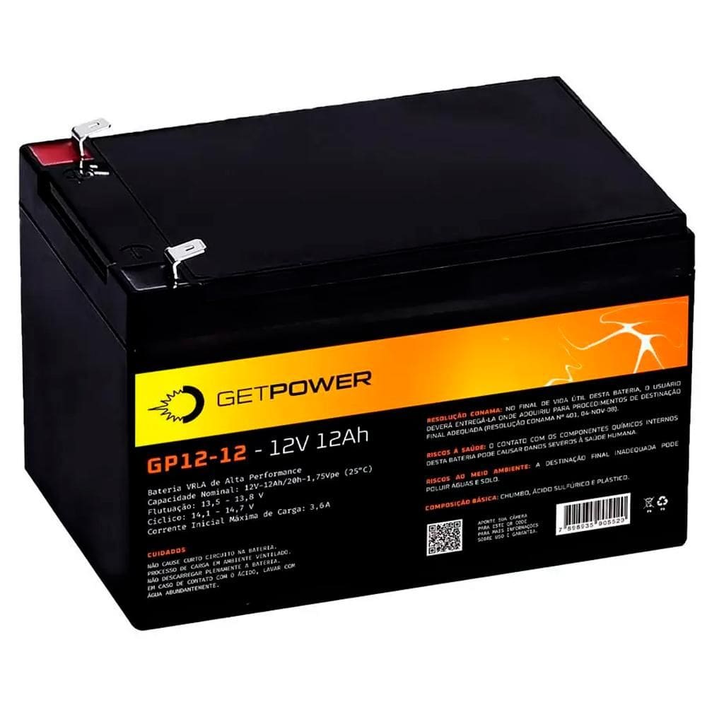 Bateria Estacionaria Getpower 12 Volts 12AH GP12-12