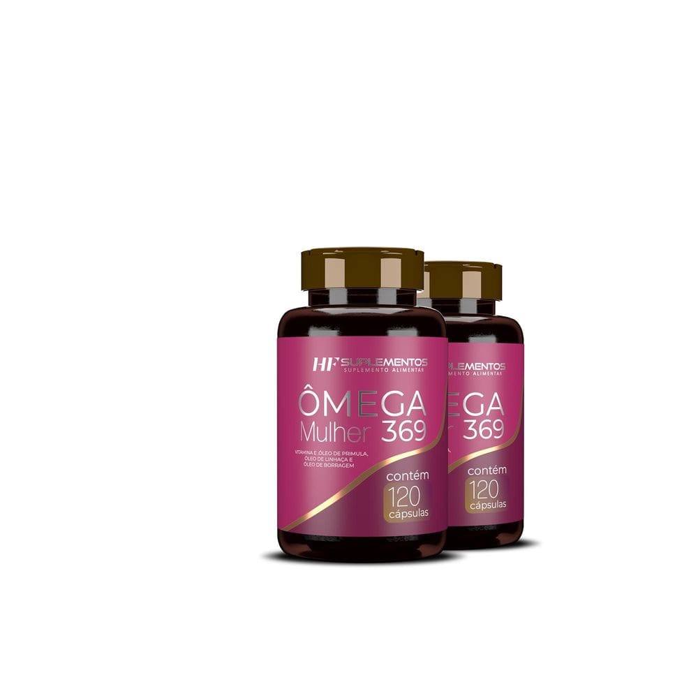 2X Omega 3 6 9 Mulher Hf Suplementos 120Caps