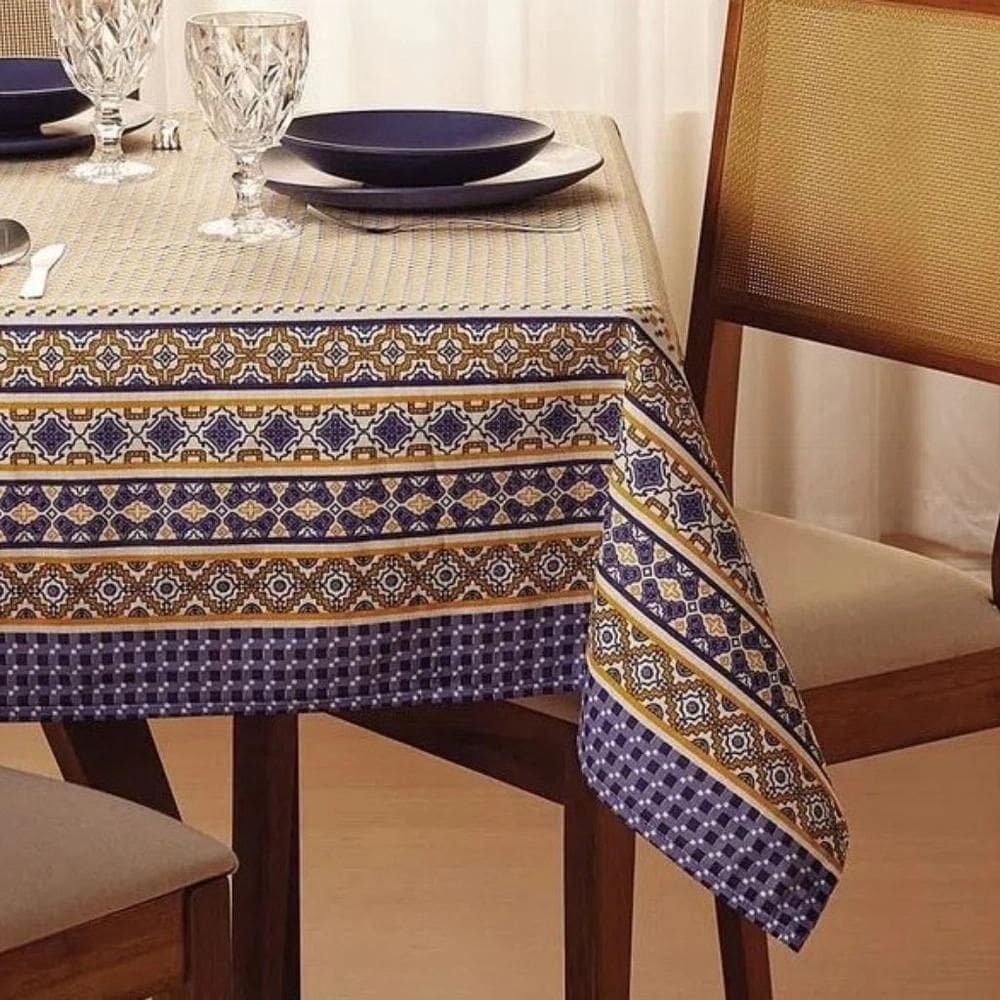 Toalha De Mesa Pop Quadrada 4 Lugares Sabara 140X140M