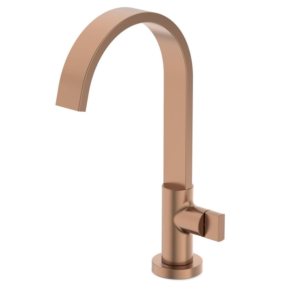 Torneira para Lavatório de Mesa Bica Alta Flow Rose Gold Matte