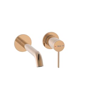 Monocomando para Lavatorio de Parede Insignia Roca Rosé Gold