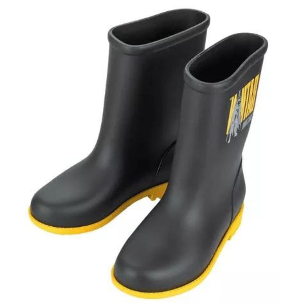 Bota Grendene Galocha Batman Infantil Preto Amarelo + Capa De Chuva