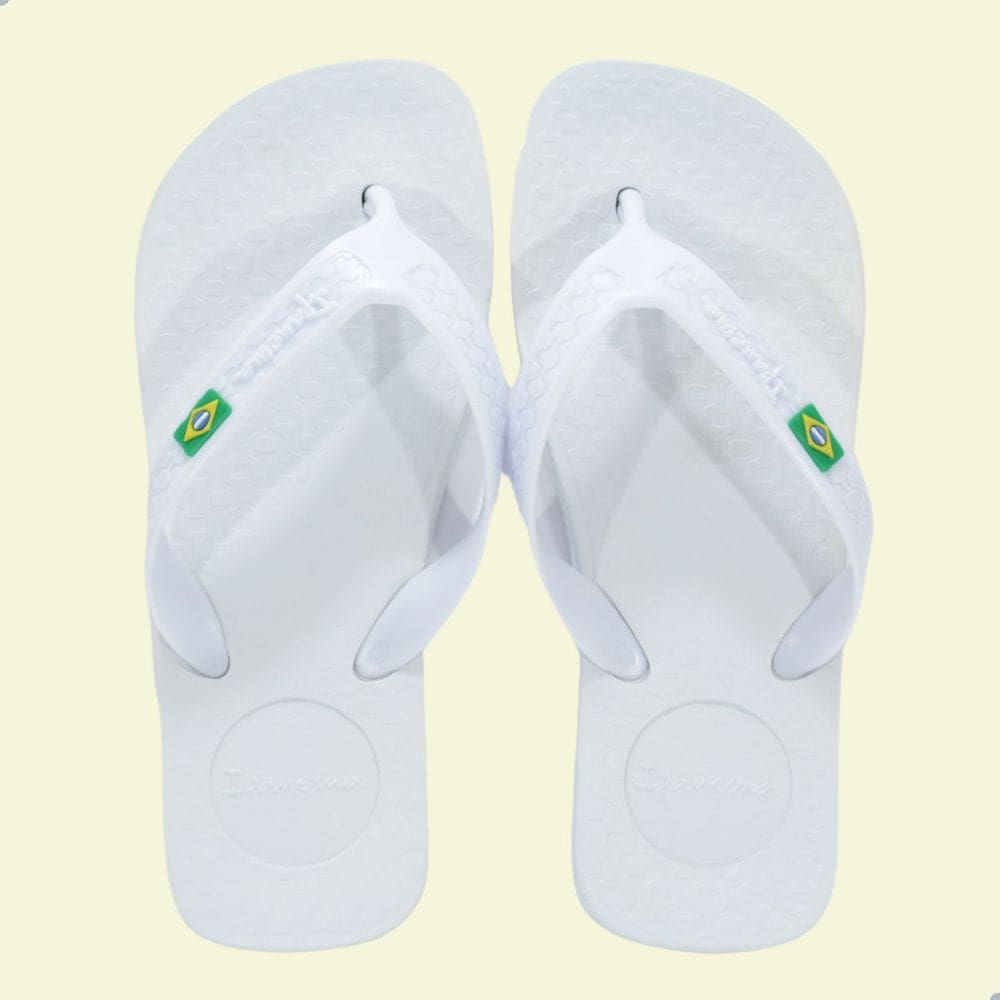 Chinelo Ipanema Brasil Casual Branco