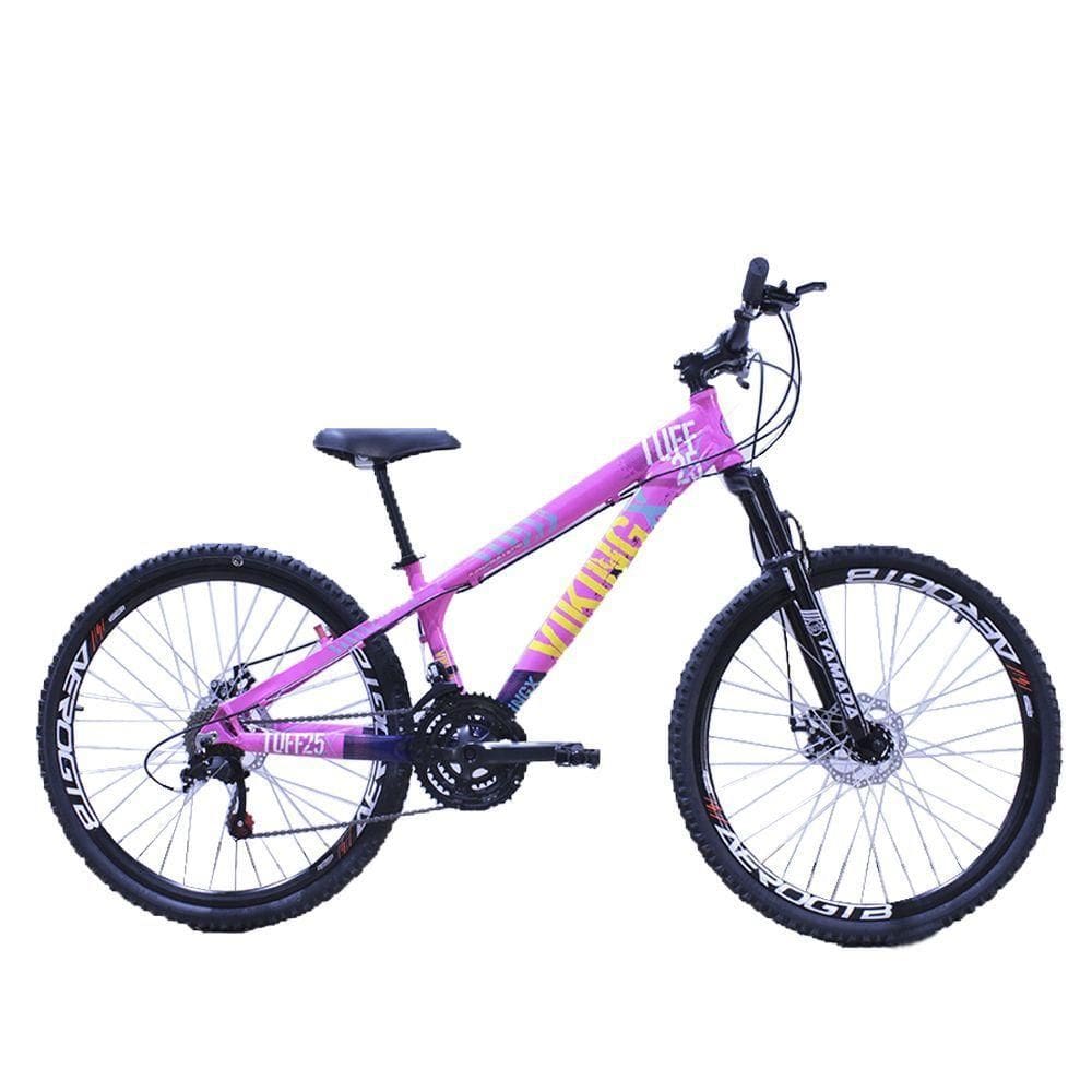 Bicicleta Vikingx Aro 26 Câmbios Importado 21v Aero Rosa Azul