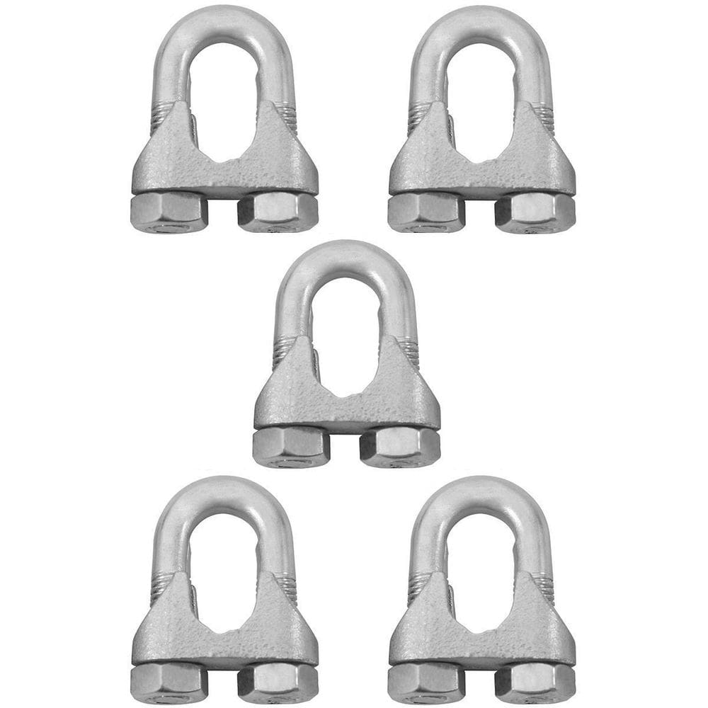 Clips Grampo Para Cabo De Aço 1/2 1,0006 5 Unidades - Nord