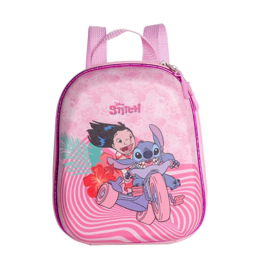 Mochila Pequena Maxtoy Stitch Rosa