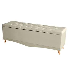 Kit De Cabeceira De Cama Box E Calçadeira Baú Helena Casal 140 Cm Retro Capitonê Suede Porcelana Eli Móveis