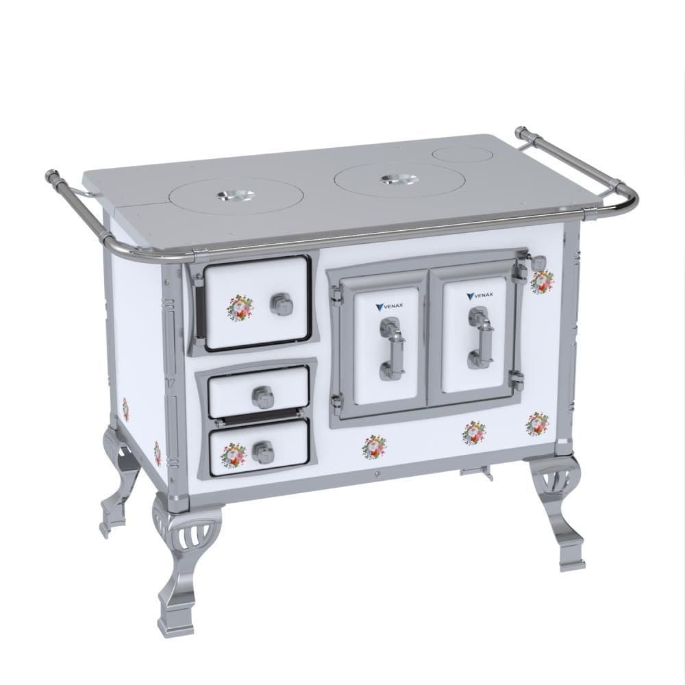 Fogao a Lenha N 1 Sec Chapa de Aluminio Branco Buque Sem Tampa