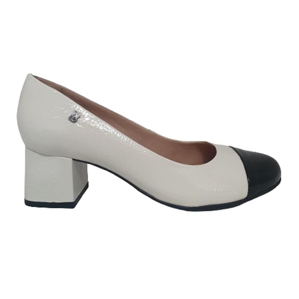 Sapato Scarpin Salto Bloco Bottero Em Couro 353804