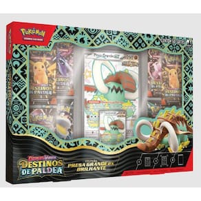 Cartas - Box Pokemon - Destinos De Paldea - Presa Grande Ex Brilhante COPAG DA AMAZONIA