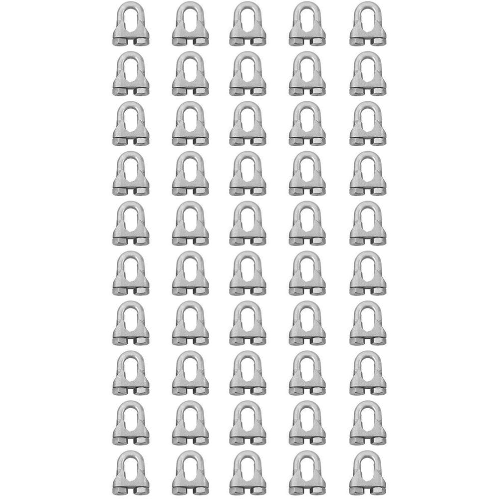 Clips Grampo Cabo De Aço 1/8`` 1,0001 50 Unidades - Nord