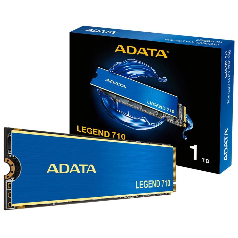 SSD 1TB Adata Legend 710, M.2 2280 PCIe 3.0 NVMe, Leitura/Gravação 2400/1800MB/s - ALEG-710-1TCS
