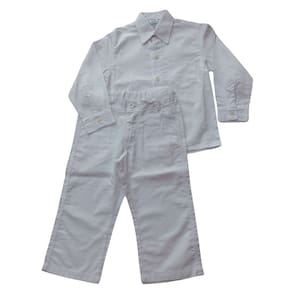 Conjunto Batizado infantil masc Silvaz Branco