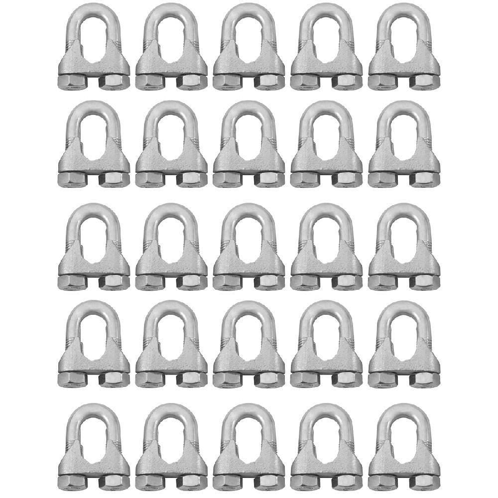 Clips Grampo Cabo De Aço 1/8`` 1,0001 10 Unidades - Nord