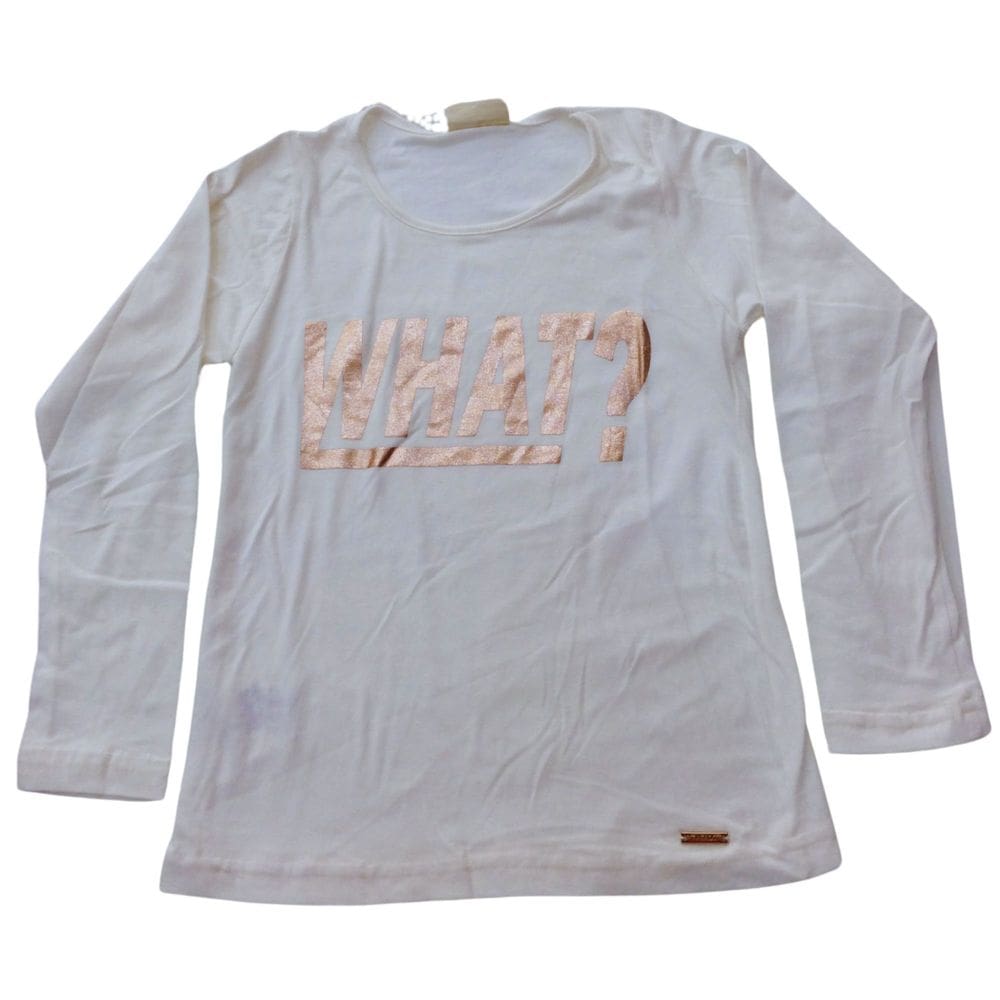 Blusa Manga Longa infantil fem Vrasalon Cru
