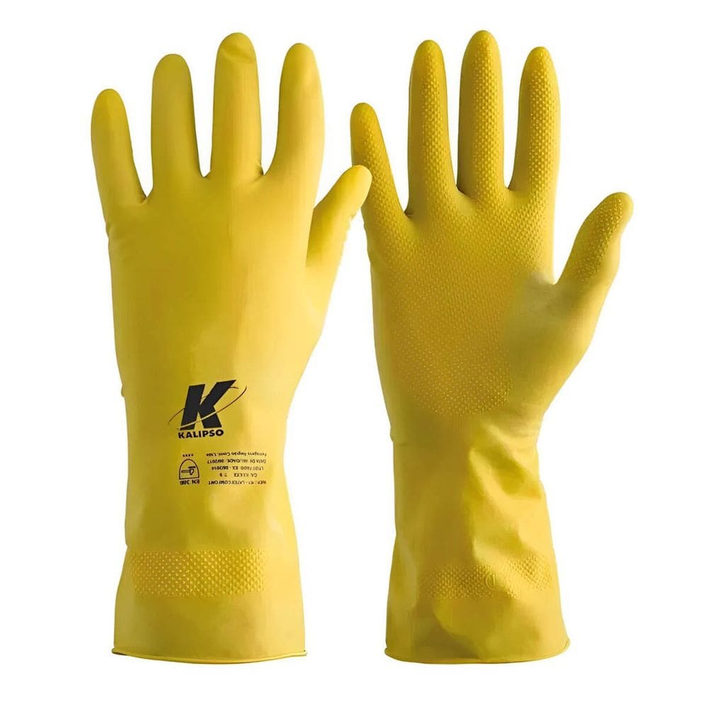 Luva Multiuso Látex Amarela 9/G Kalipso