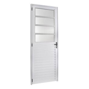 Porta basculante 2,10x70 lado DIREITO no alumínio branco