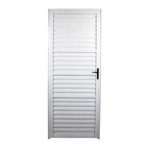 Porta palheta 2,10x70 lado ESQUERDO no alumínio branco