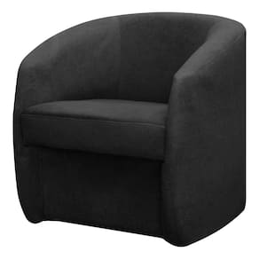 Poltrona Decorativa Orgânica FLY para Sala Recepção Estética Penteadeira Camarim Linho Preto SOFA STORE