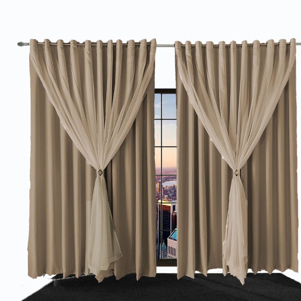 cortina para quarto e sala blecaute Ana 2,00 x 1,50 preto