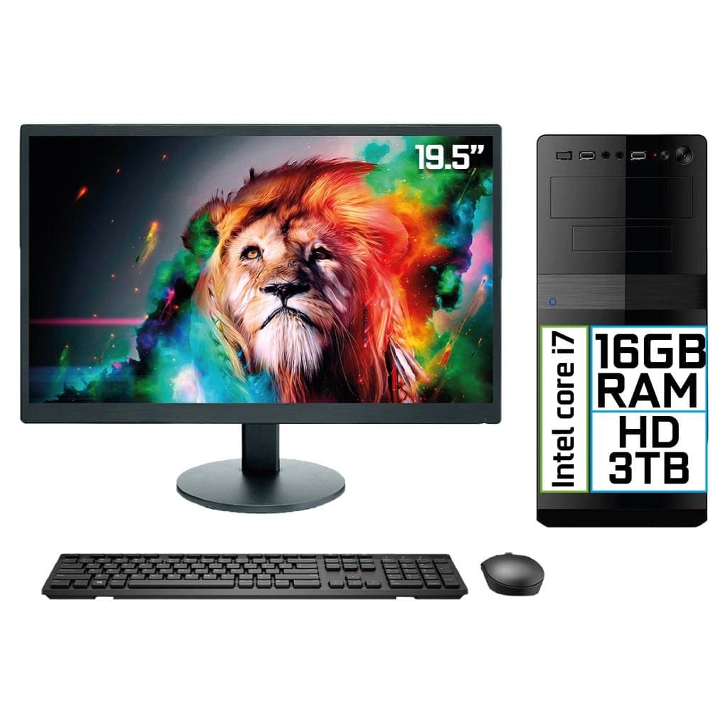 Computador Completo Intel i7 16GB HD 3TB EasyPC Go