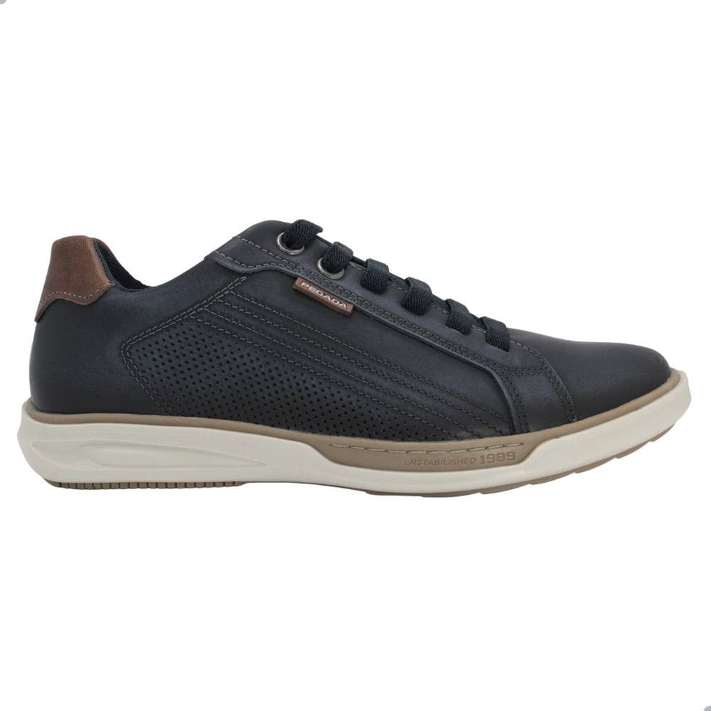 Sapatenis Pegada Washed Azul Blue/Pull Up Conhaque