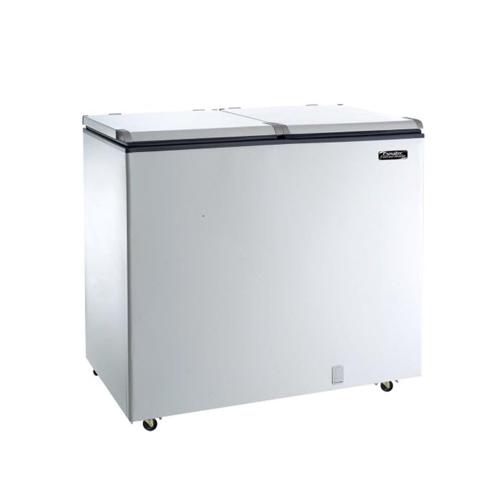 Freezer Horizontal Esmaltec 325 Litros ECH350 | Porta Cega, Dupla Ação, Branco