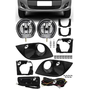 Kit Farol de Milha Neblina Novo Palio G5 2012 a 2017 Botão Painel