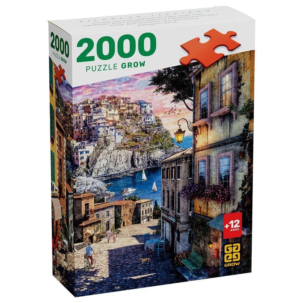 Puzzle 2000 Peças Vilarejo Italiano