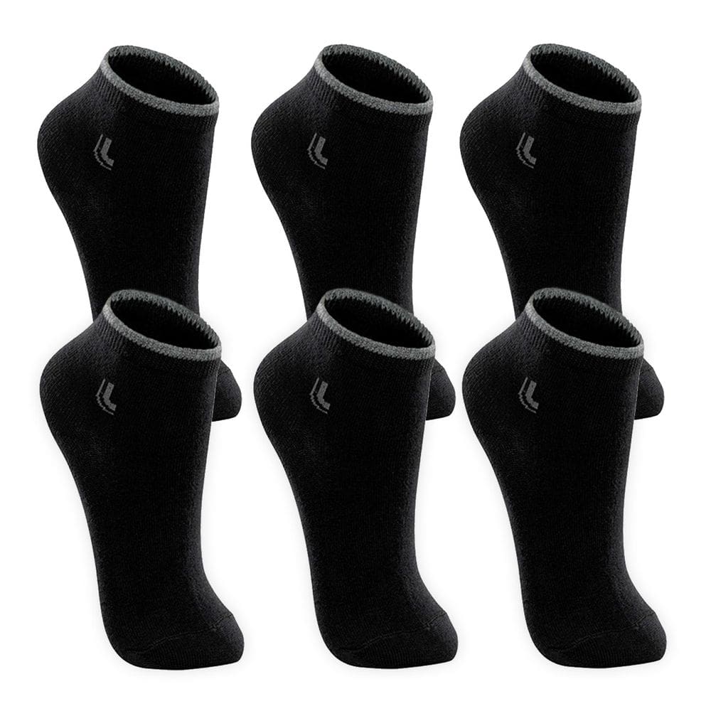 Kit 6 Pares Meia Lupo Infantil Cano Curto Preto