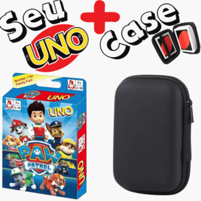 Kit Case + Jogo de Cartas UNO - Patrulha Canina (Paw Potrol)