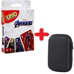 Kit Case + Jogo de Cartas UNO - Vingadores (Avenrgers)