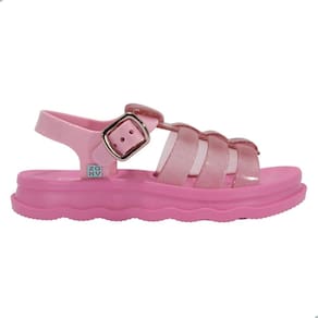 Sandália Infantil Zaxy Power Love Rosa Escuro Glitter