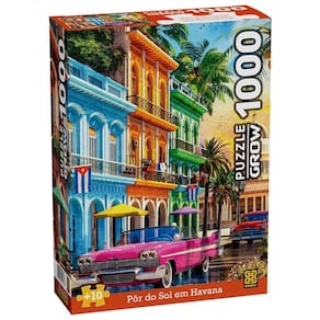 Puzzle 1000 Peças Pôr Do Sol Em Havana