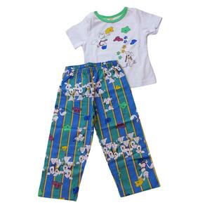 Pijama infantil masc Sonhart Branco e Verde