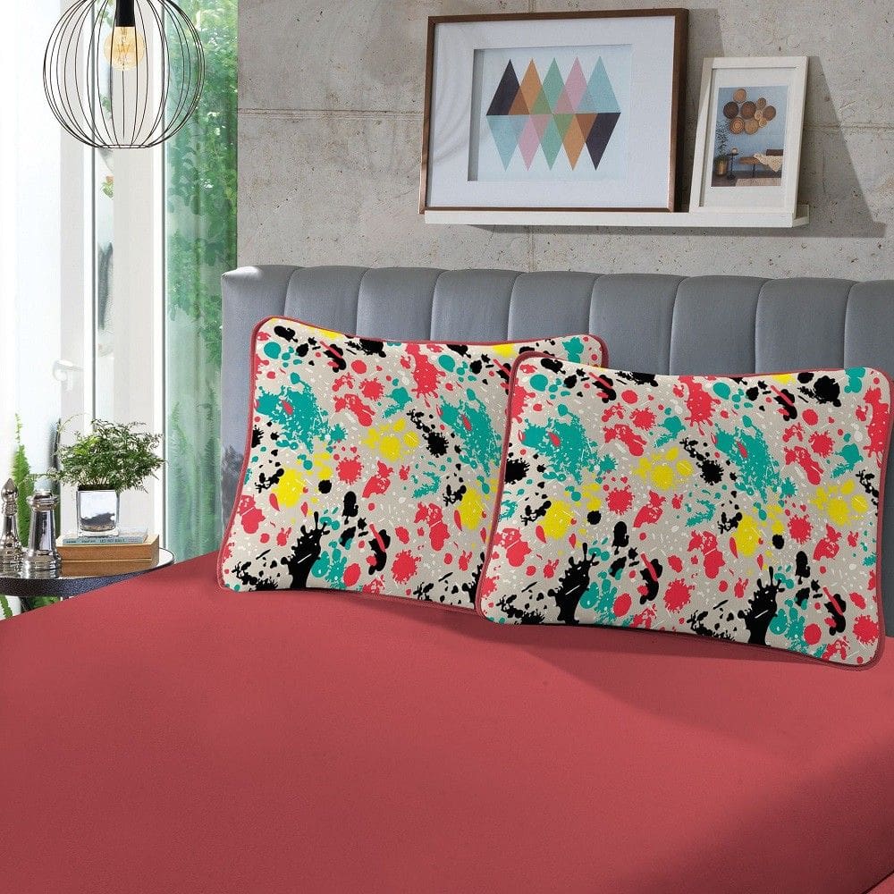 Jogo Cama Infantil SBX Fantasy Malha Colorato Cereja