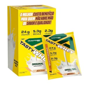 Kit 12 Packet Tasty Whey - Adaptogen - Caixa - Baunilha