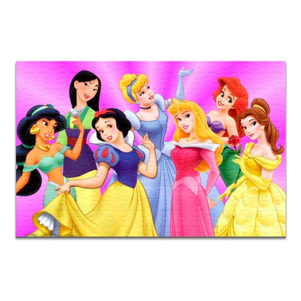 Quebra-cabeça Princesas Disney Personalizado 48 Peças