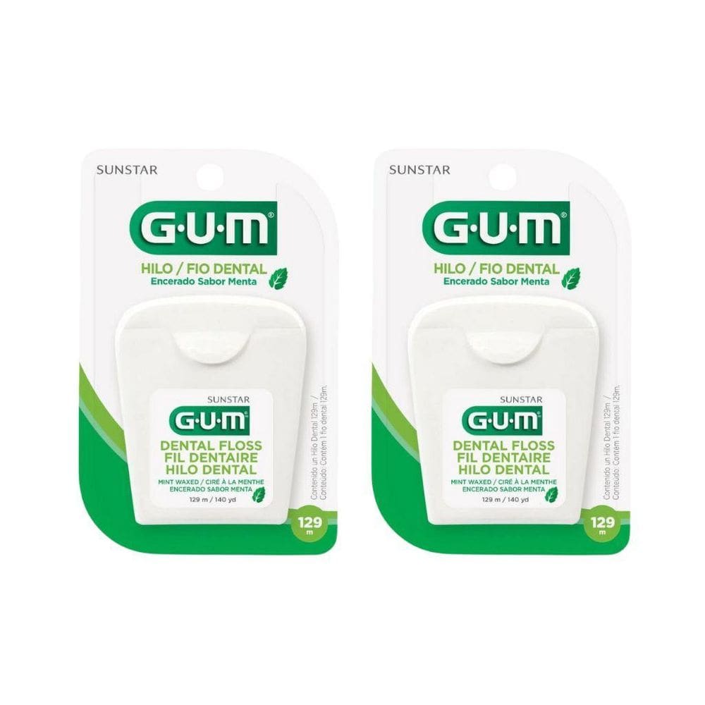 Fio Dental Gum 129M Menta - Kit Com 2Un