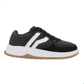 Tênis Casual Infantil Molekinho Preto/Branco