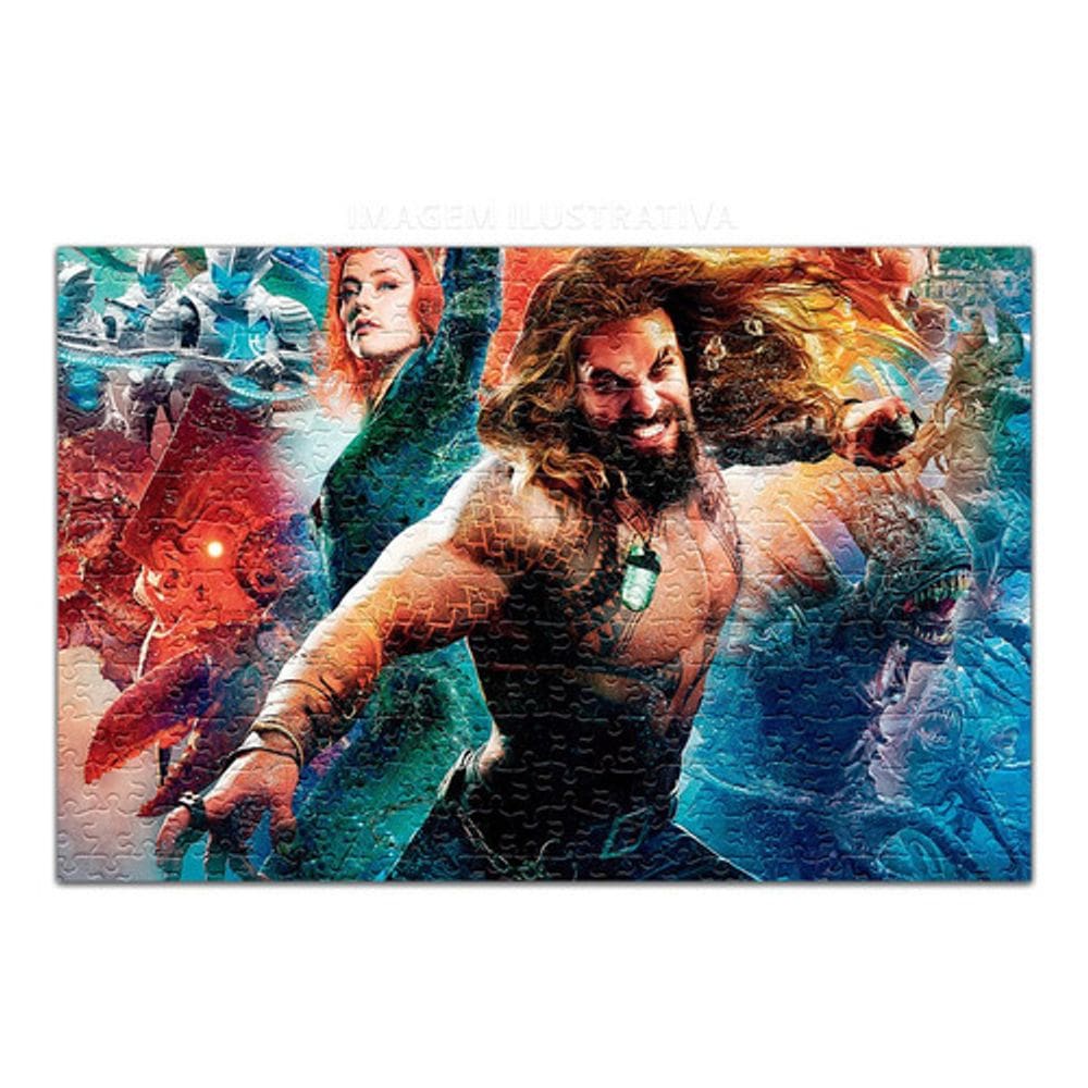 Quebra Cabeça Personalizado Aquaman 48 Peças